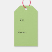 Vrolijk kerstfeest uit Florida, Santa Flamingo Cadeaulabel (Achterkant)