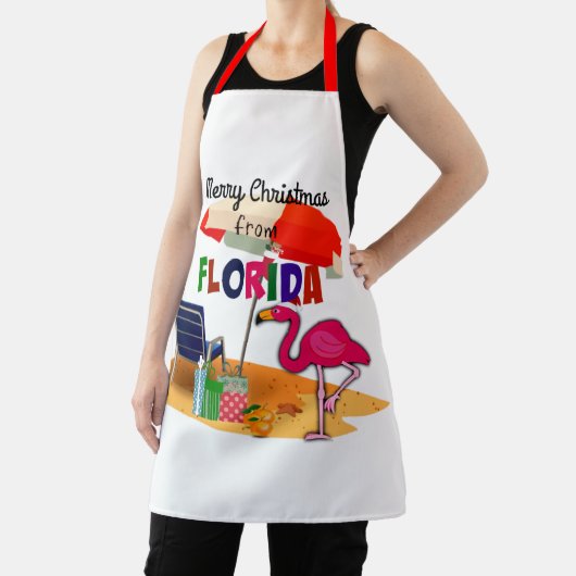 Vrolijk kerstfeest uit Florida Schort (Insitu)