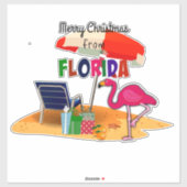 Vrolijk kerstfeest uit Florida Sticker (Vel)