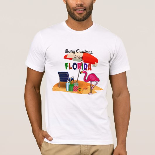 Vrolijk kerstfeest uit Florida T-shirt (Voorkant)