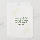 Vrolijk kerstfeest uit Florida Tropische Hibiscus Feestdagenkaart (Achterkant)