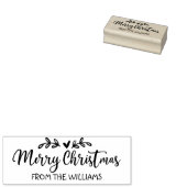 Vrolijk kerstfeest uit (gebruikelijk) gezin, rubberstempel (Gestempeld)