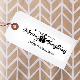 Vrolijk kerstfeest uit (gebruikelijk) gezin, rubberstempel