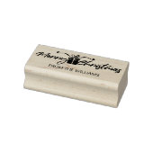 Vrolijk kerstfeest uit (gebruikelijk) gezin, rubberstempel (Stempel)