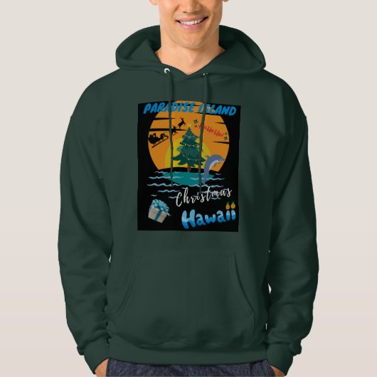Vrolijk kerstfeest uit Hawaï! Hoodie (Voorkant)