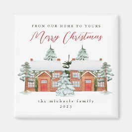 Vrolijk kerstfeest uit je buren magneet