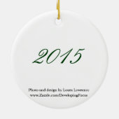 Vrolijk kerstfeest uit Kettering, Ohio 2015 Keramisch Ornament (Achterkant)