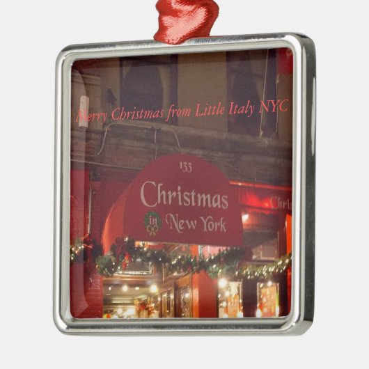 Vrolijk kerstfeest uit Little Italy NYC 1 Ornament (Links)