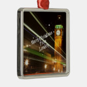 Vrolijk kerstfeest uit Londen - Big Ben Metalen Ornament (Rechts)