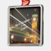 Vrolijk kerstfeest uit Londen - Big Ben Metalen Ornament (Links)