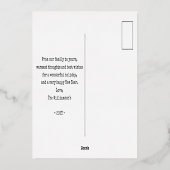 Vrolijk kerstfeest uit Londen Engeland Folie Feestdagenkaart (Achterkant)