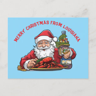 Vrolijk kerstfeest uit Louisiana Briefkaart