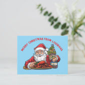 Vrolijk kerstfeest uit Louisiana Briefkaart (Staand voorkant)