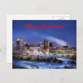 Vrolijk kerstfeest uit Minnesota Feestdagenkaart (Voorkant / Achterkant)