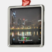 Vrolijk kerstfeest uit Nashville. Metalen Ornament (Links)
