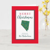 Vrolijk kerstfeest uit Nevada Kaart (Gele Bloem)