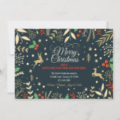 Vrolijk kerstfeest uit New Home Vakantie Aankondig Kaart (Voorkant)