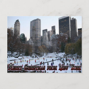 Vrolijk kerstfeest uit New York Feestdagenkaart