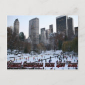 Vrolijk kerstfeest uit New York Feestdagenkaart (Voorkant)