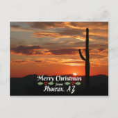 Vrolijk kerstfeest uit Phoenix, AZ Briefkaart (Voorkant)