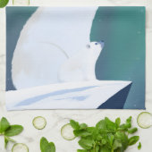 Vrolijk kerstfeest uit pooier-Beren Theedoek (Gevouwen)