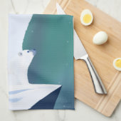 Vrolijk kerstfeest uit pooier-Beren Theedoek (Quarter Fold)