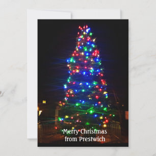 Vrolijk kerstfeest uit Prestwich - Kerstmis Kaart