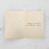 Vrolijk kerstfeest uit Saint-Augustinus Florida Feestdagen Kaart (Binnen)