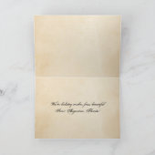 Vrolijk kerstfeest uit Saint-Augustinus Florida Feestdagen Kaart (Binnen)