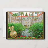 Vrolijk kerstfeest uit Saint-Augustinus Florida Feestdagenkaart (Voorkant)