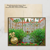 Vrolijk kerstfeest uit Saint-Augustinus Florida Feestdagenkaart (Voorkant / Achterkant)