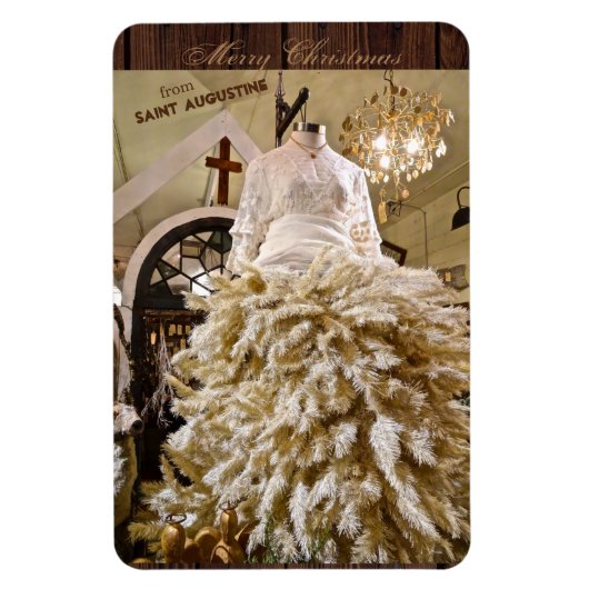 Vrolijk kerstfeest uit Saint-Augustinus Florida Magneet (Verticaal)