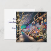 Vrolijk kerstfeest uit Seattle, Washington Feestdagenkaart (Voorkant / Achterkant)