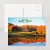 Vrolijk kerstfeest uit Sedona, Arizona Briefkaart (Voorkant / Achterkant)