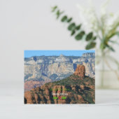 Vrolijk kerstfeest uit Sedona, Arizona Briefkaart (Staand voorkant)