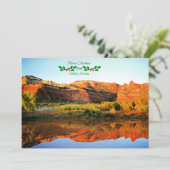 Vrolijk kerstfeest uit Sedona, Arizona Kaart (Staand voorkant)