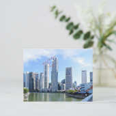 Vrolijk kerstfeest uit Singapore Briefkaart (Staand voorkant)