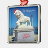 Vrolijk kerstfeest uit St. (Saint) Augustine Flori Metalen Ornament (Links)