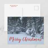 Vrolijk kerstfeest uit Tahoe City! Briefkaart (Voorkant / Achterkant)