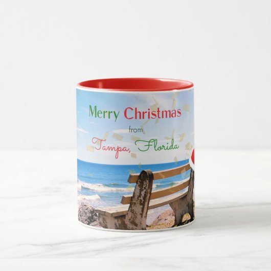 Vrolijk kerstfeest uit Tampa, FL Mok (Midden)