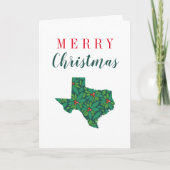 Vrolijk kerstfeest uit Texas Kaart (Voorkant)