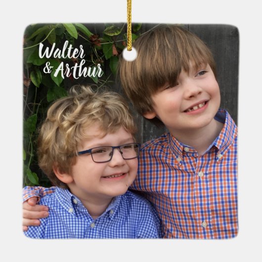 Vrolijk kerstfeest uit Texas Keramisch Ornament (Achterkant)