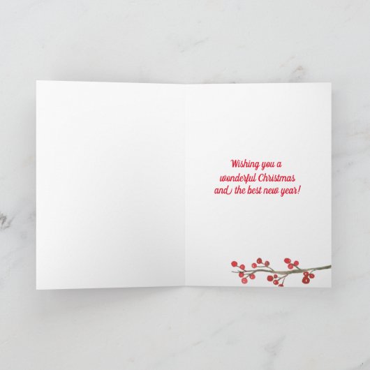 Vrolijk kerstfeest uit Texas Longhorn Kaart (Binnen)