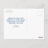 Vrolijk kerstfeest uit Texas Three Photo Briefkaar Briefkaart (Achterkant)