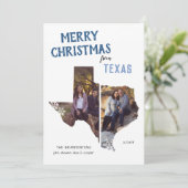 Vrolijk kerstfeest uit Texas We zijn verhuisd (Staand voorkant)