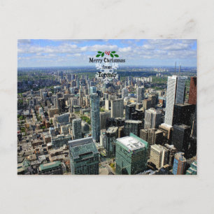 Vrolijk kerstfeest uit Toronto Feestdagenkaart