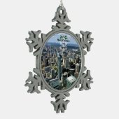 Vrolijk kerstfeest uit Toronto, Tin Sneeuwvlok Ornament (Links)