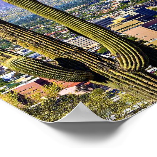 Vrolijk kerstfeest uit Tucson, Arizona, Poster (Hoek)