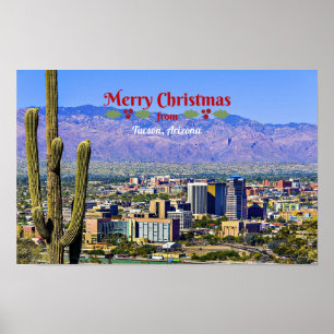 Vrolijk kerstfeest uit Tucson, Arizona, Poster