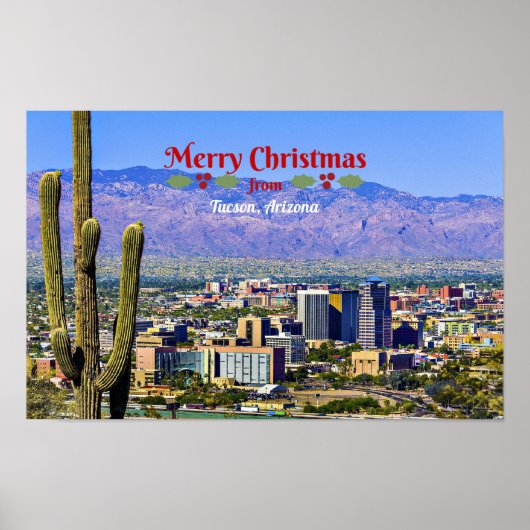 Vrolijk kerstfeest uit Tucson, Arizona, Poster (Voorkant)